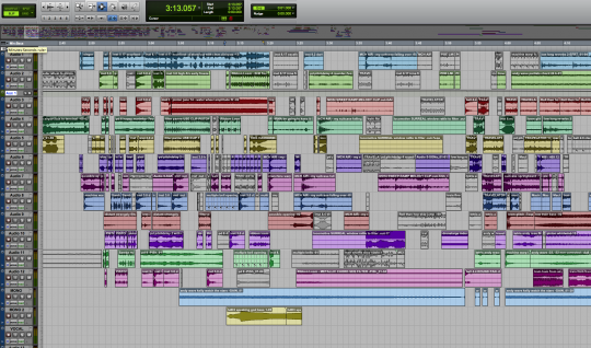 Pro Tools session: The Suitcases Piece 230 - 351