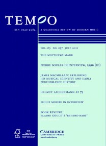 Tempo, Vol. 65, No. 257 (July 2011)