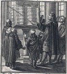 Christoph Weigel (1698) Ständebuch Page title: Der Kantor (Dirigent)